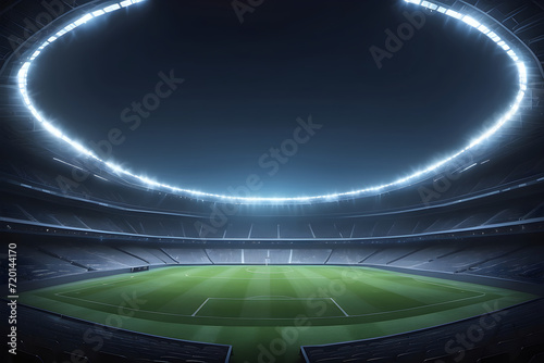 Generate High quality and ultra real, minimal stadium lights background