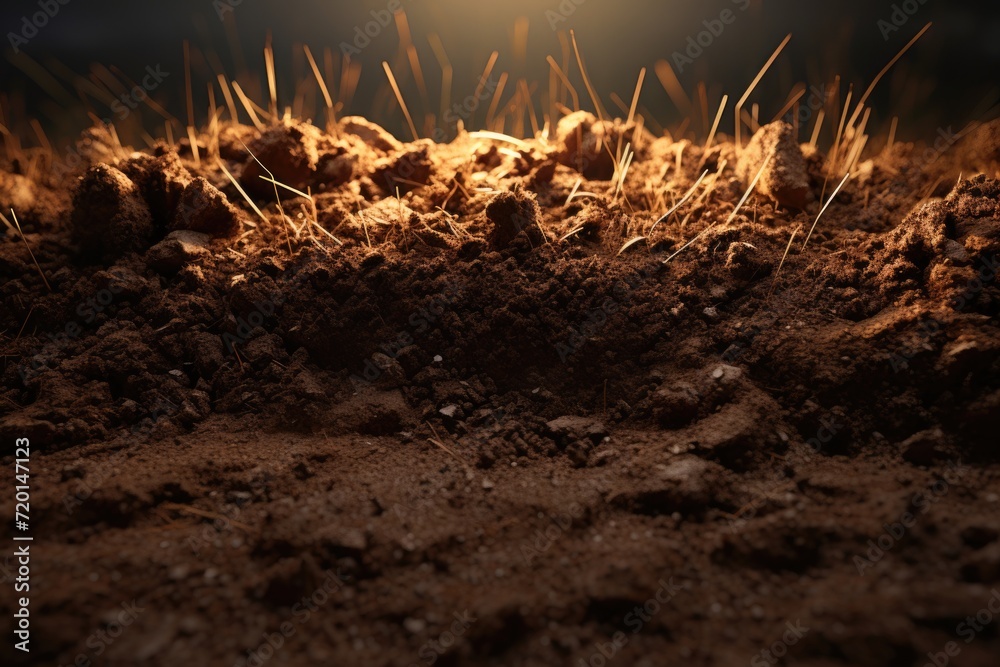Fototapeta premium Soil Types as Background