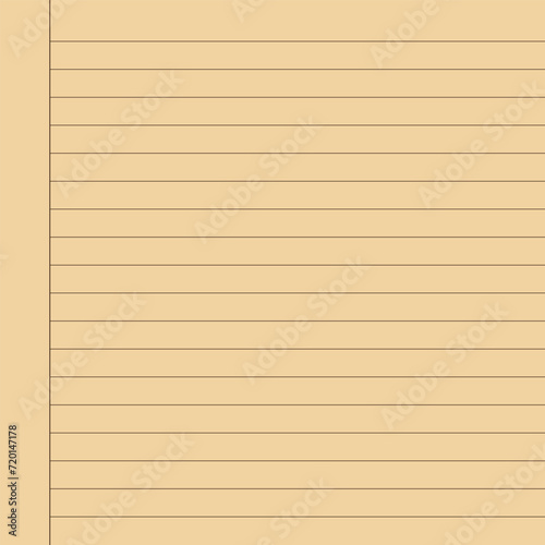 Blank loose leaf notebook paper background. Realistic line paper note. Notebook paper with lines design. Blank notebook paper sheet with lines vector illustration design.11.55.