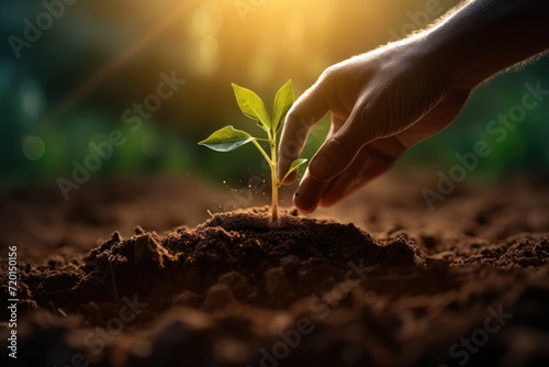 Checking soil health for planting vegetables.