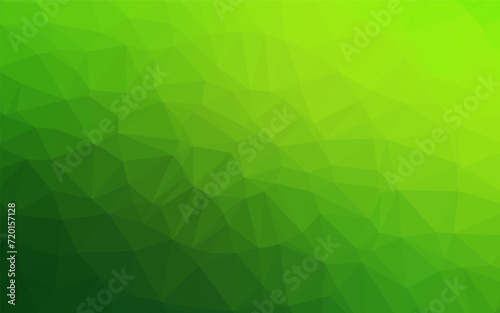 Light Green vector polygonal pattern. Modern geometrical abstract illustration with gradient. Brand new style for your business design.