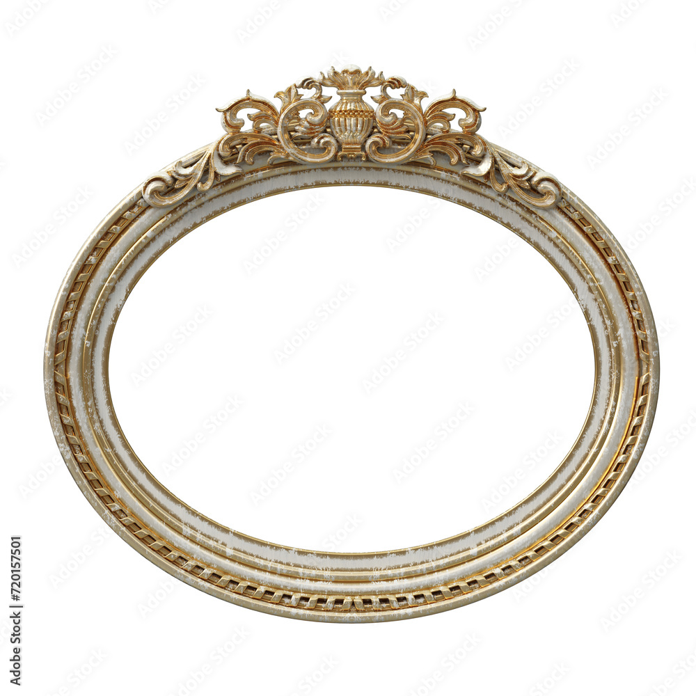 custom made wallpaper toronto digitalOld shabby gilded oval frame