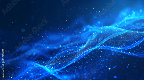 Bacteria virus with rich surface details on blue background, technology medical concept illustration 3D rendering © lin