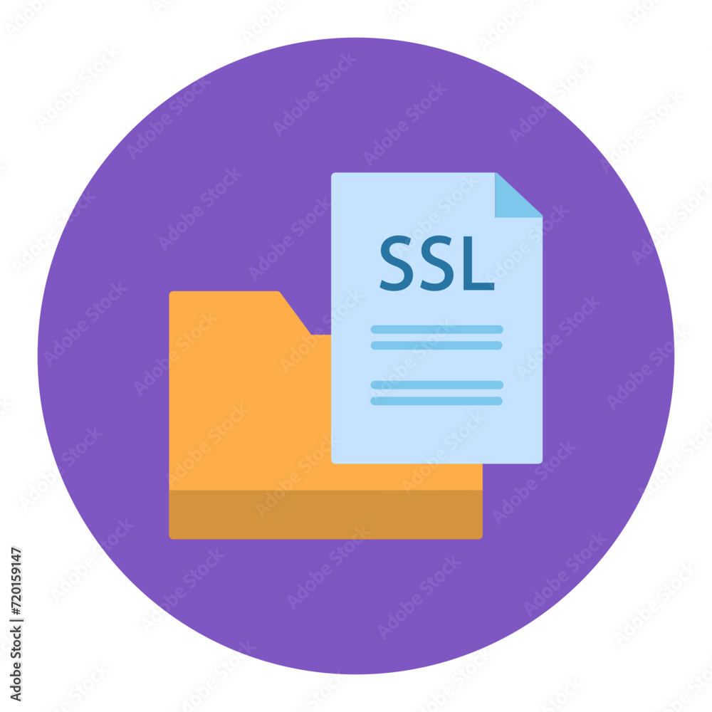 SSL File icon vector image. Can be used for Coding and Development. SSL File icon vector image. Can be used for Coding and Development.