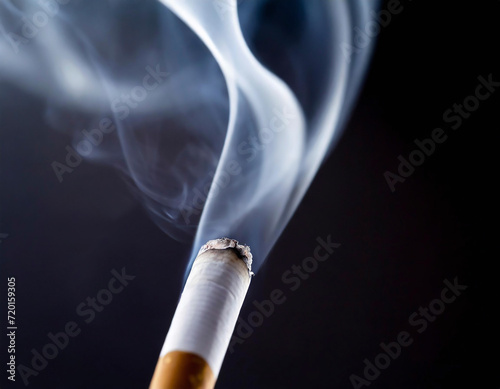 Close-up cigarette smoke 