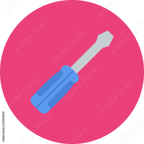 Screwdriver icon vector image. Can be used for Home Improvements.