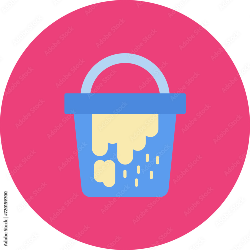 Paint Bucket icon vector image. Can be used for Home Improvements.