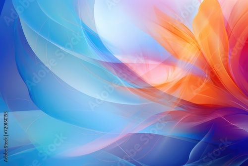 Colors of April, abstract background with watercolors in blue, orange, shocking pink, purple hues, and with copyspace for your text. April background banner for special or awareness day, week or month photo