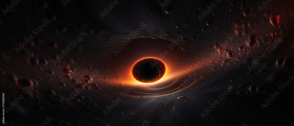 Dive into the cosmic abyss with a supermassive black hole, where gravity's dominance shapes the fabric of space and time.