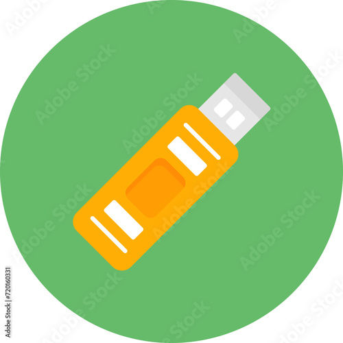 USB icon vector image. Can be used for Mobile UI & UX.