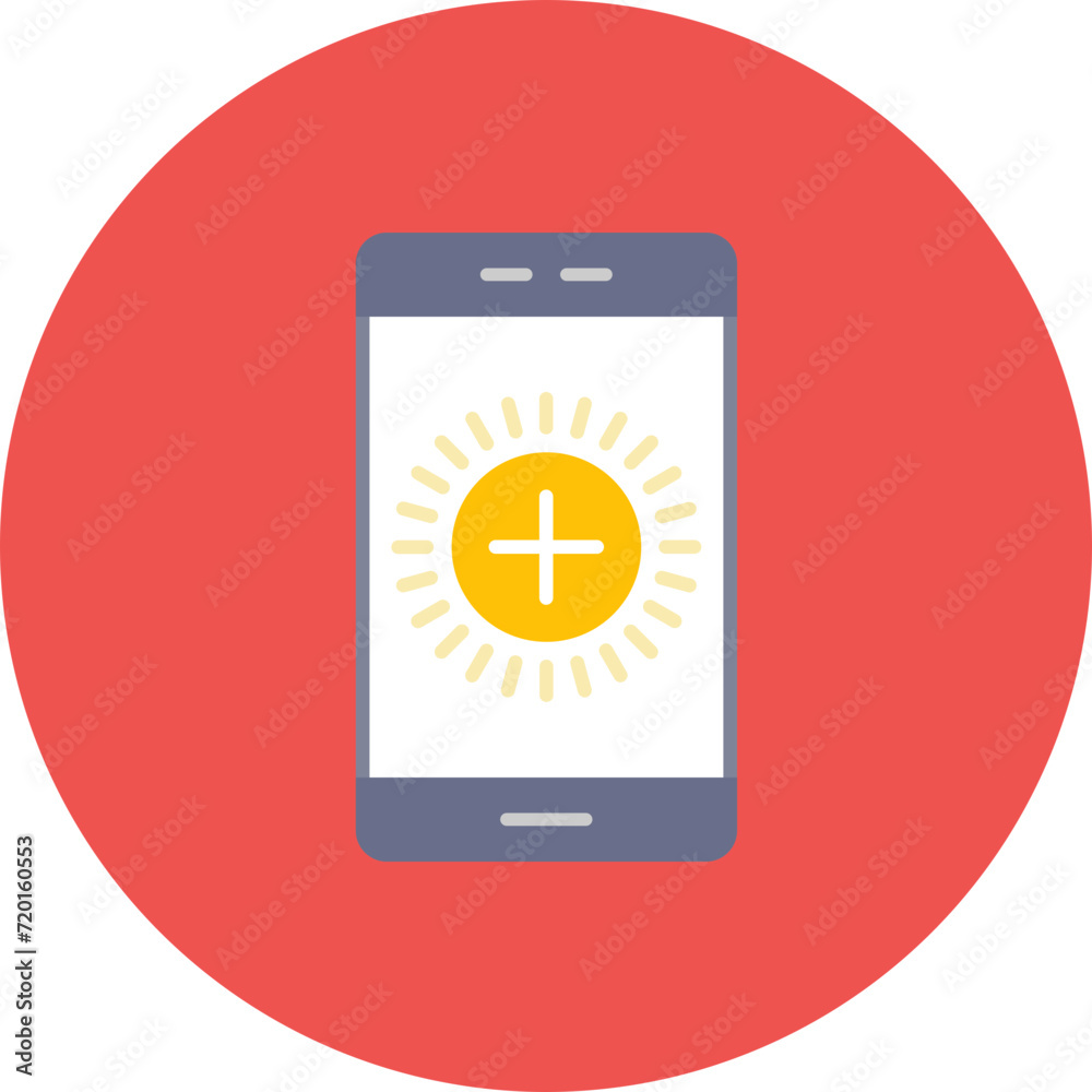 Brightness High icon vector image. Can be used for Mobile UI & UX. Brightness High icon vector image. Can be used for Mobile UI & UX.