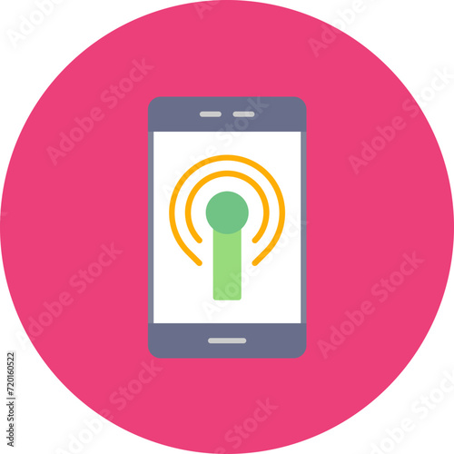 Network Cell icon vector image. Can be used for Mobile UI & UX.