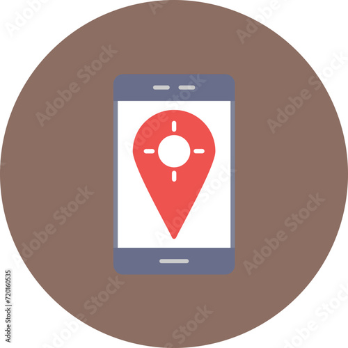 GPS Fixed icon vector image. Can be used for Mobile UI & UX.