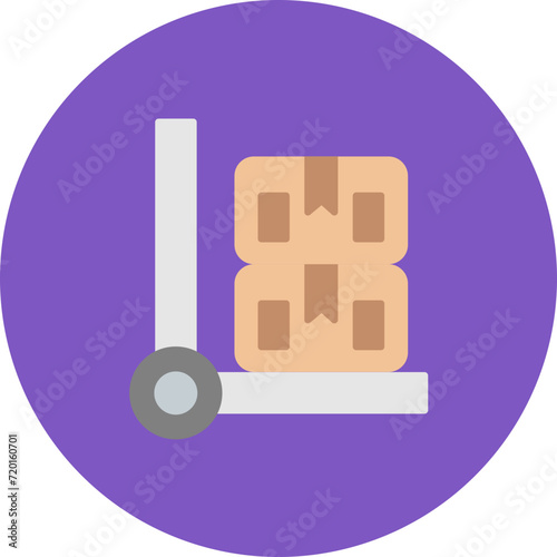Box Carrier icon vector image. Can be used for Business & Economy.
