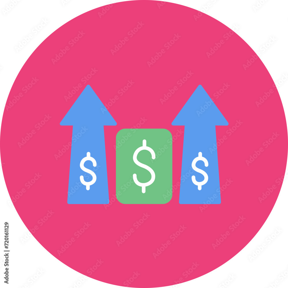 Increase and Decrease in Rate icon vector image. Can be used for Business & Economy. Increase and Decrease in Rate icon vector image. Can be used for Business & Economy.