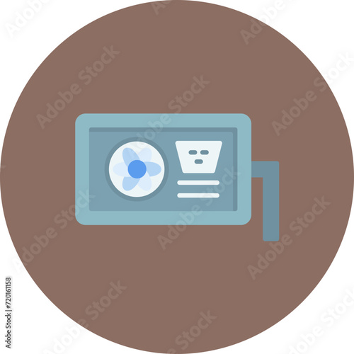 AC Supply icon vector image. Can be used for School.