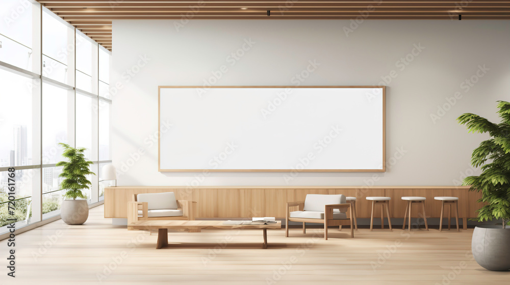 display blank clean screen or signboard mockup