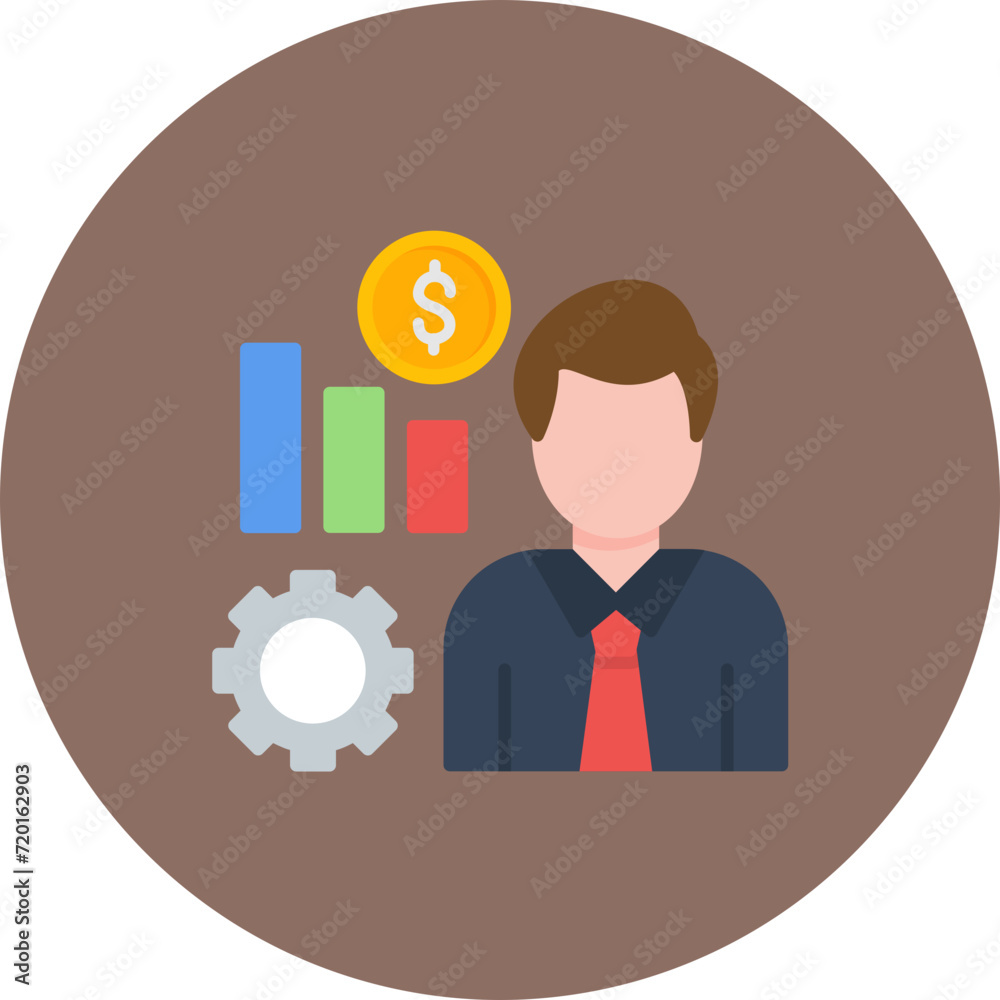 Trader icon vector image. Can be used for Entrepreneurship.