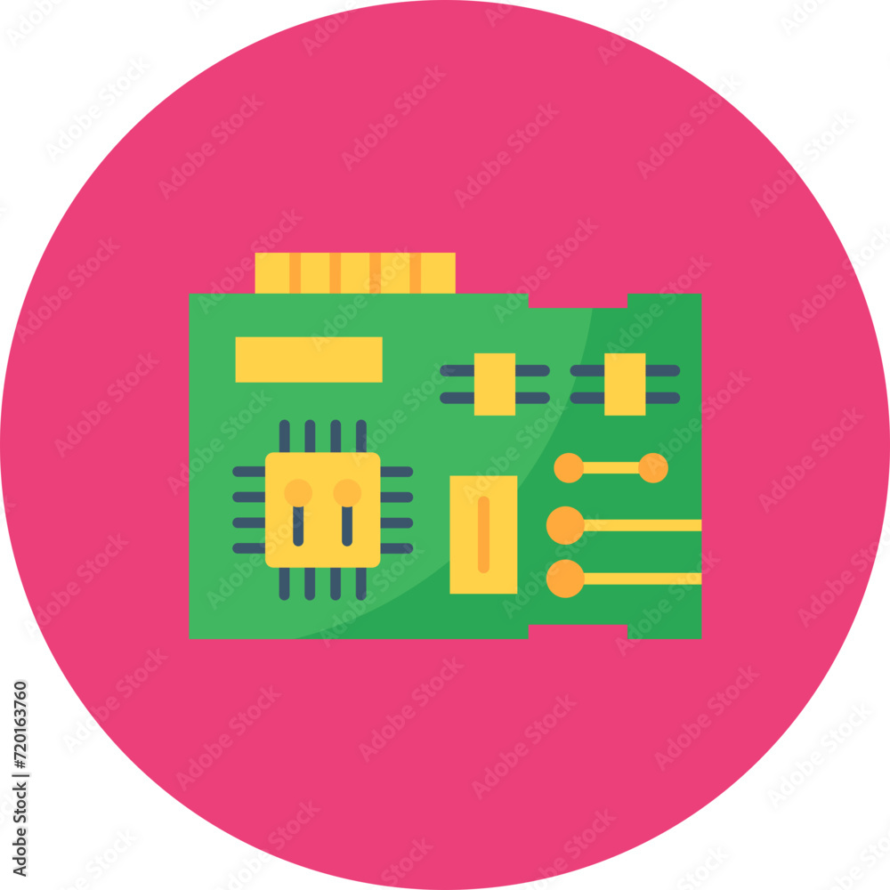 Circuit icon vector image. Can be used for Artificial Intelligence. Circuit icon vector image. Can be used for Artificial Intelligence.