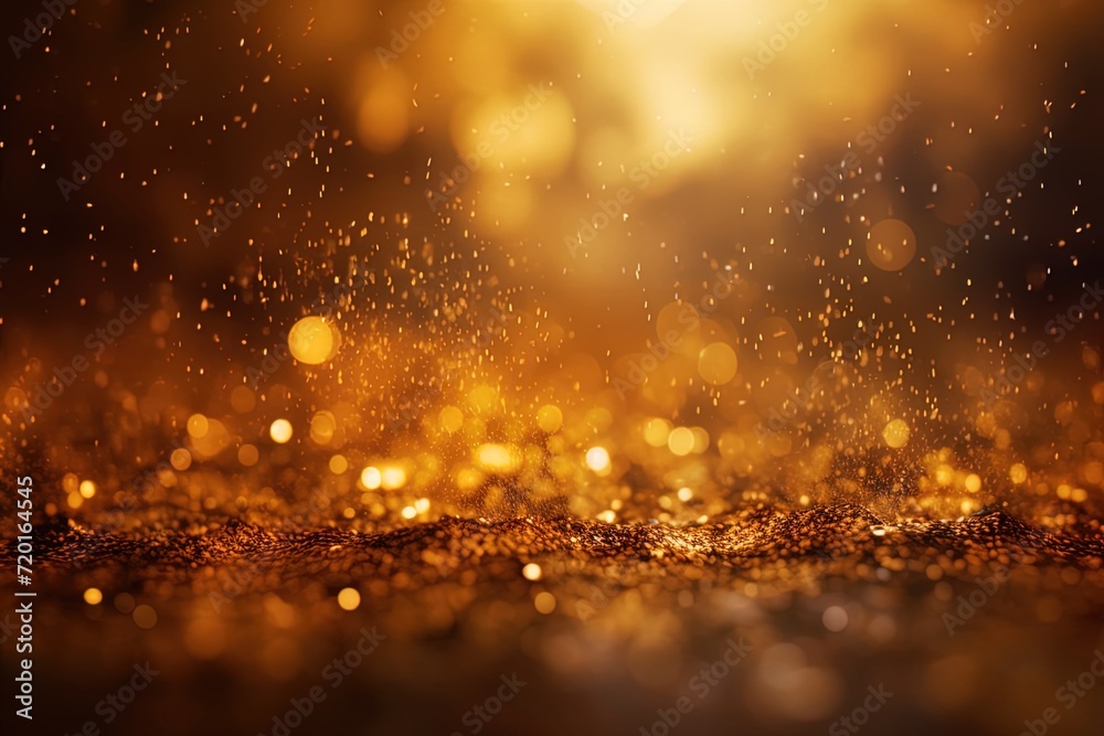 Gold dust blur background
