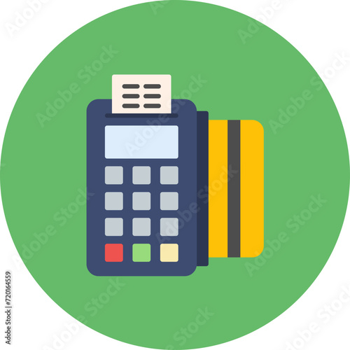 Card Machine icon vector image. Can be used for Taxi Service.