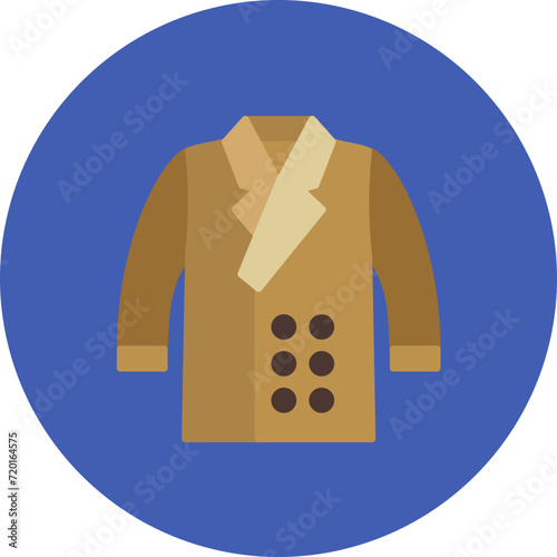 Coat icon vector image. Can be used for Seasonal.