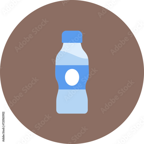 Water Bottle icon vector image. Can be used for Athletics.