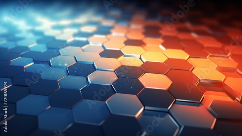 Hexagon abstract colorful background