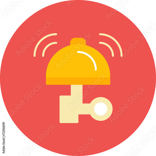 Cycle Bell icon vector image. Can be used for Athletics.