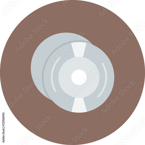 Compact Disk icon vector image. Can be used for Virtual Reality.