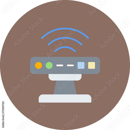 Kinect icon vector image. Can be used for Virtual Reality.