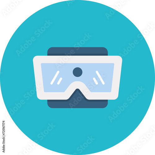 Stereoscopic icon vector image. Can be used for Virtual Reality. photo