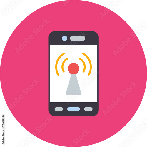 Mobile Hotspot icon vector image. Can be used for Mobile Apps.