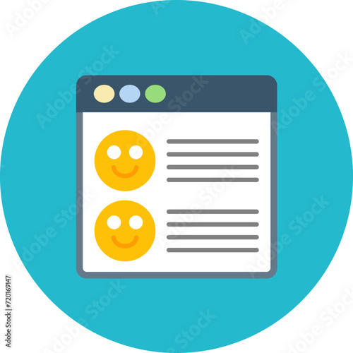 Positive Review icon vector image. Can be used for User Experience.