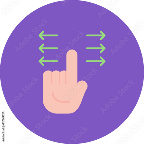 Slide icon vector image. Can be used for User Experience.