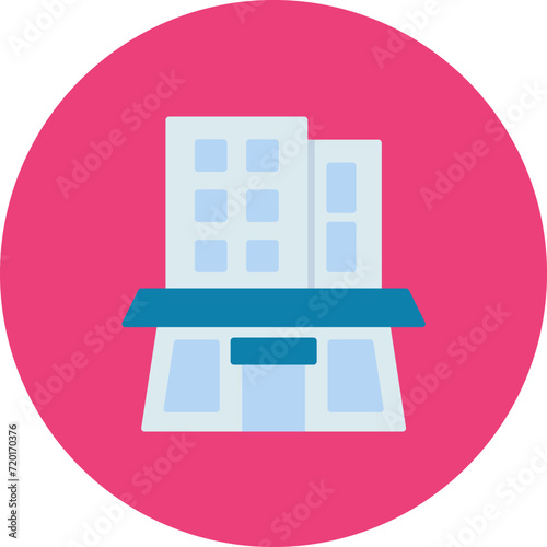 Office Building icon vector image. Can be used for Business and Finance. photo