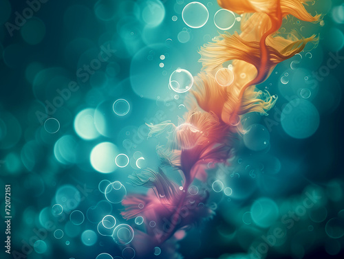 background with space underwater