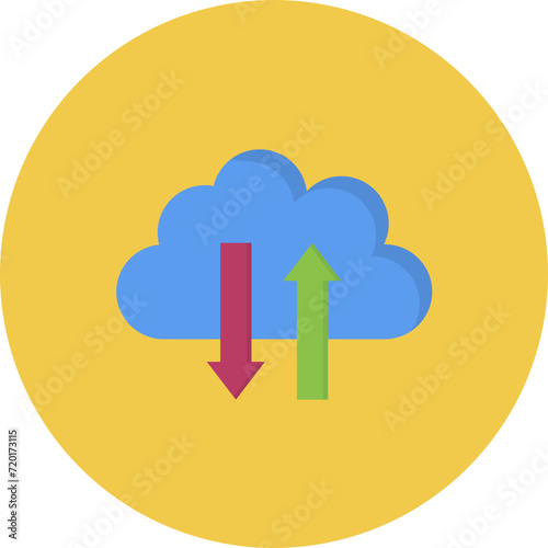 Cloud Switch icon vector image. Can be used for Cloud Computing.