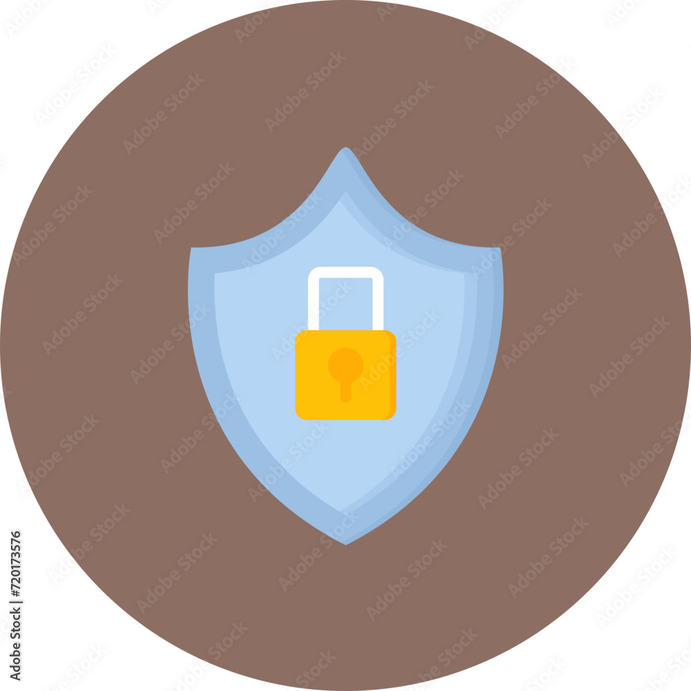 Lock Shield icon vector image. Can be used for Security. Lock Shield icon vector image. Can be used for Security.