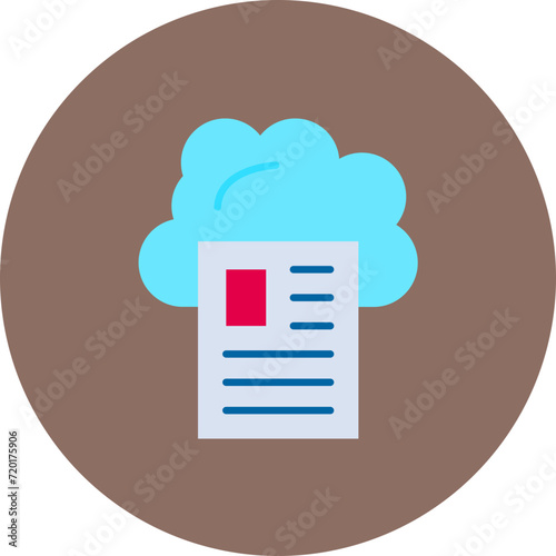 Cloud Storage icon vector image. Can be used for Seo and Web.