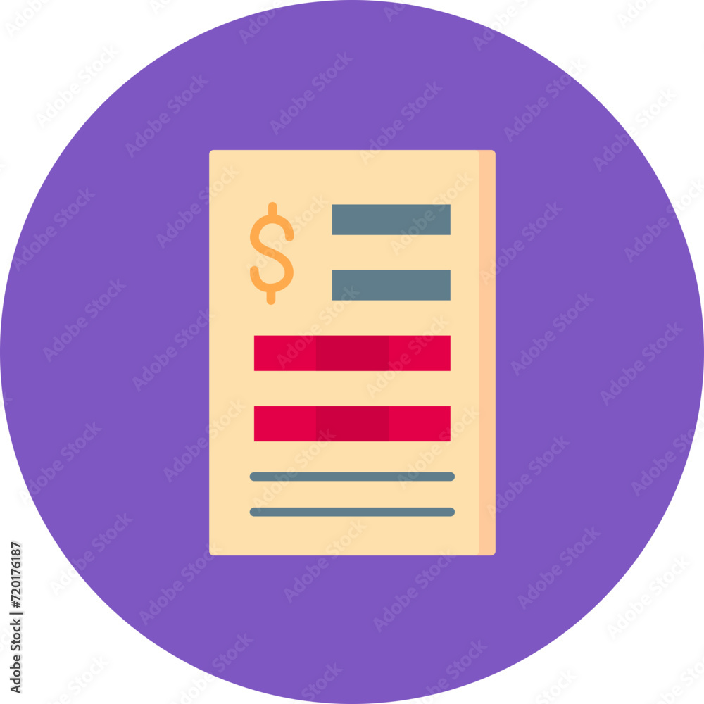 Invoice icon vector image. Can be used for Shopping and Ecommerce.