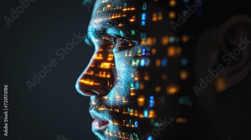 Light in the form of a digital code on the face of a programmer