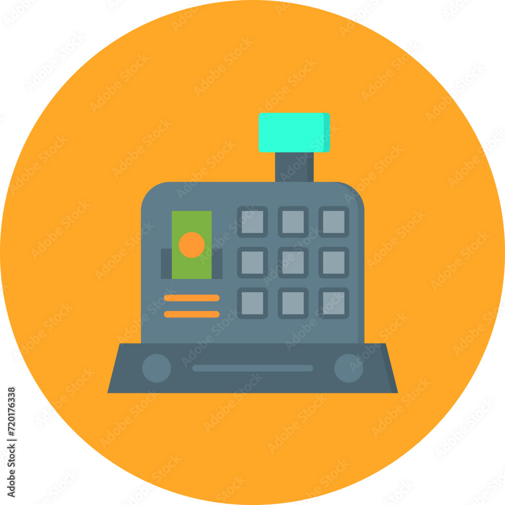 Cashier Machine icon vector image. Can be used for Shopping and Ecommerce. Cashier Machine icon vector image. Can be used for Shopping and Ecommerce.