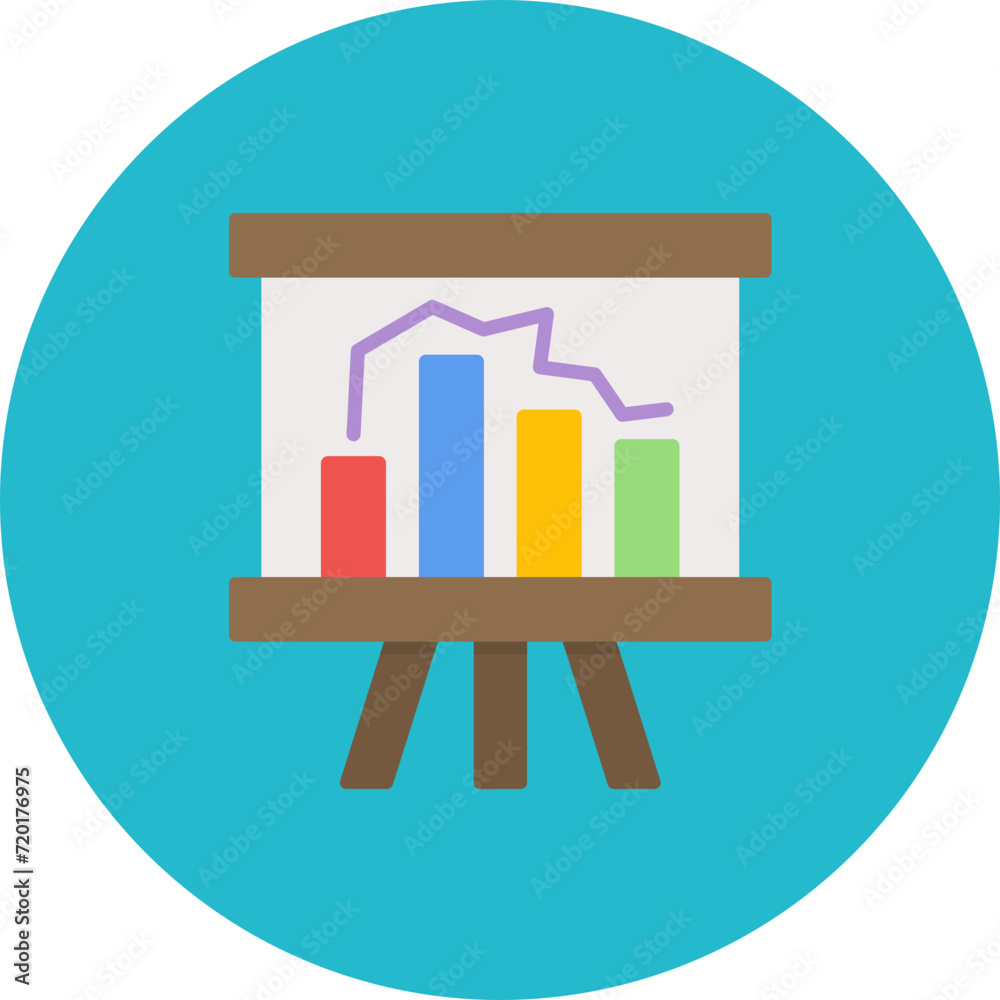 Presentation icon vector image. Can be used for Online Marketing. Presentation icon vector image. Can be used for Online Marketing.