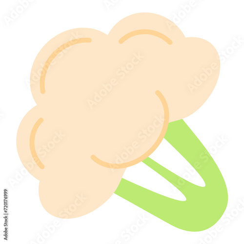Cauliflower icon vector image. Can be used for Fruits and Vegetables.