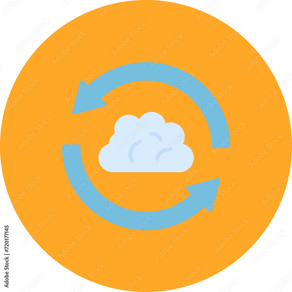 Cloud Sync icon vector image. Can be used for Web Marketing. Cloud Sync icon vector image. Can be used for Web Marketing.