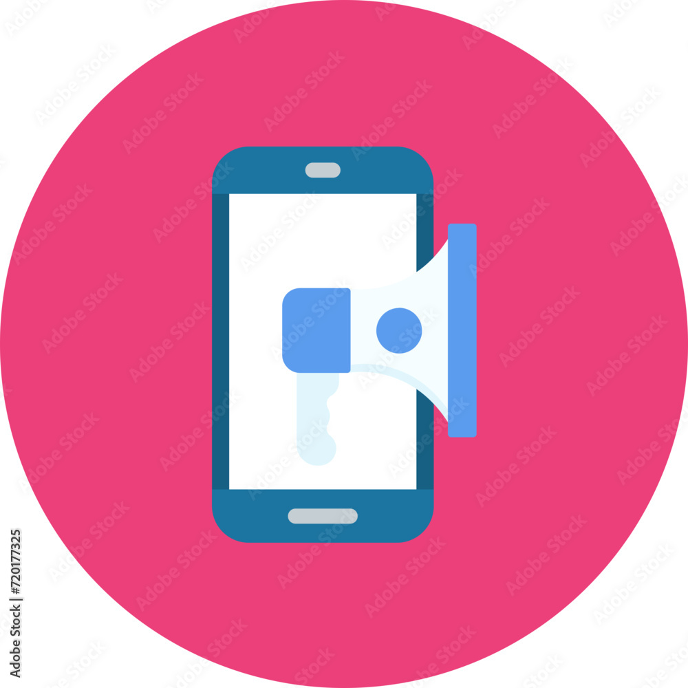 Mobile Marketing icon vector image. Can be used for Web Marketing. Mobile Marketing icon vector image. Can be used for Web Marketing.
