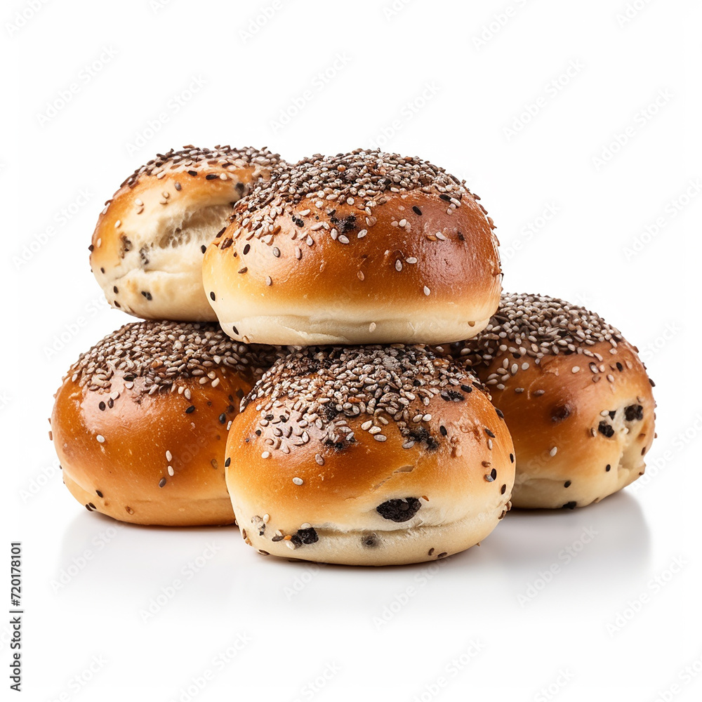 sweet bagels on white space made with generative ai sweet bagels on white space made with generative ai