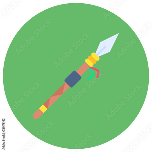 Spear icon vector image. Can be used for Medieval.