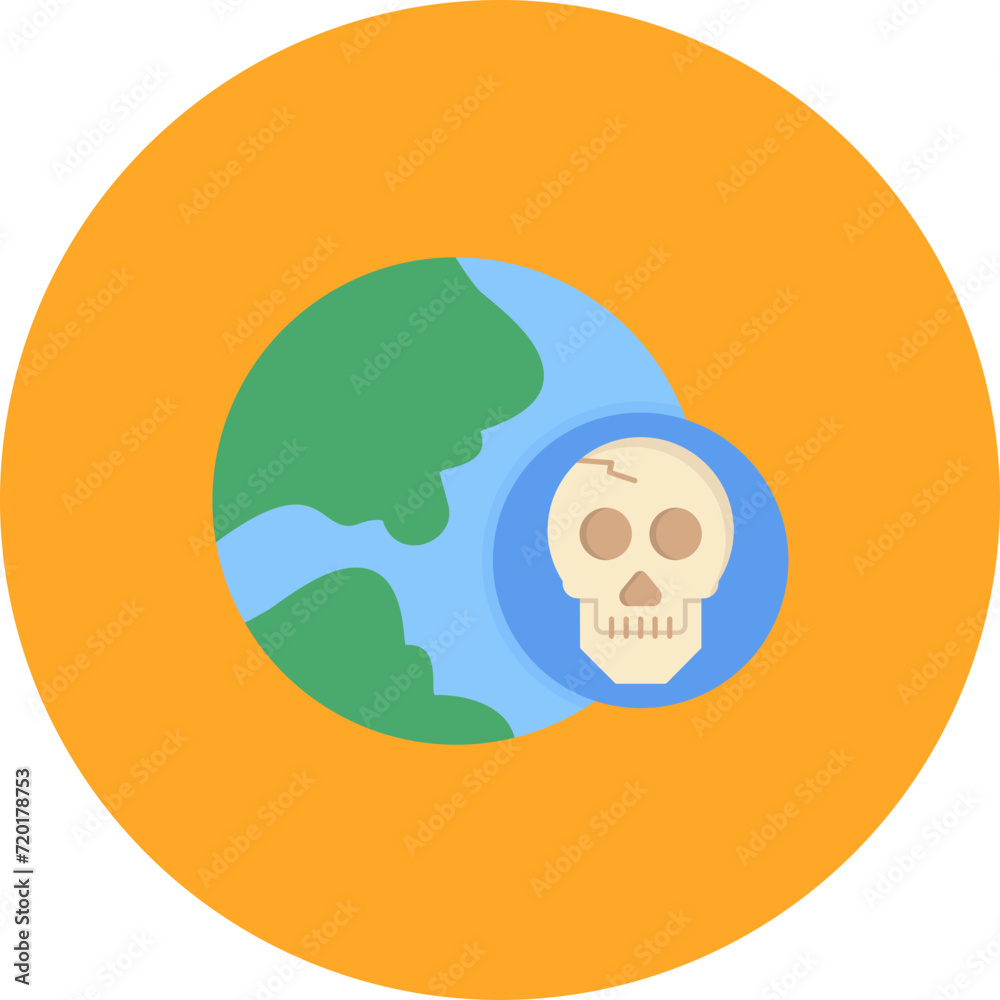 Earth Danger icon vector image. Can be used for Pollution. Earth Danger icon vector image. Can be used for Pollution.
